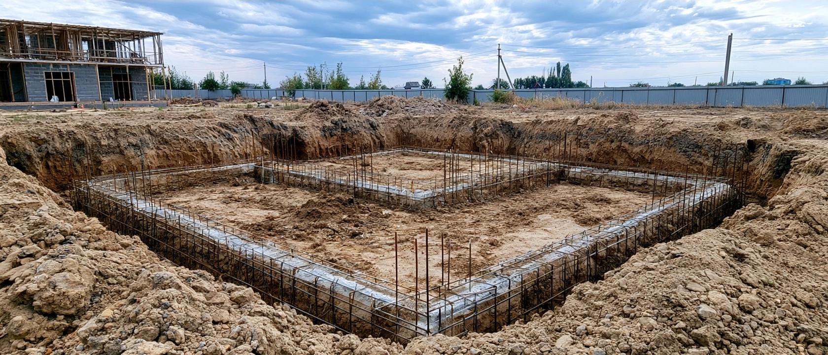 фундамент під будинок глибина, розрахунок глибини фундаменту, глибина фундаменту Україна